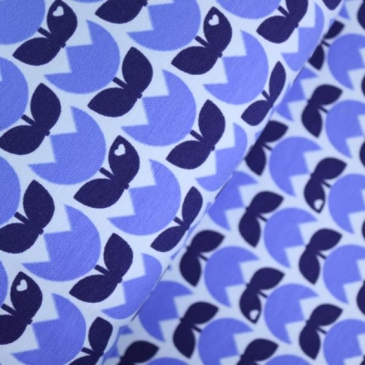 Jersey | byGraziela | Tulpen blau in blau